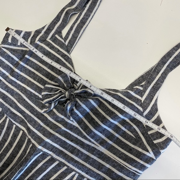 Abound Striped Tie Front Linen Blend Jumpsuit - Picture 11 of 14